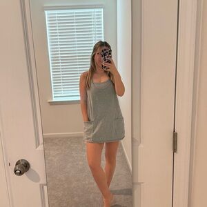 Free People Gray Sleeveless Tank Top Racerback Style